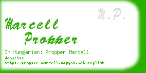 marcell propper business card